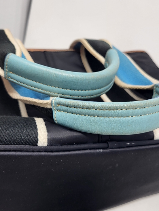 Coach Hampton Black Nylon Leather Trim Tote Mini Bag Purse #1894 Signature Logo - Picture 13 of 13